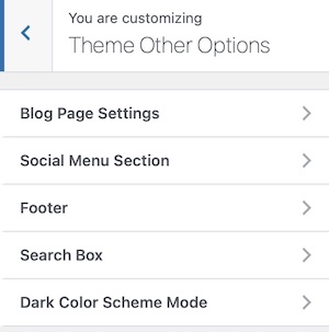 Theme Other Options